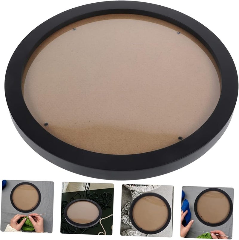 Large Round Embroidery Hoop Frame Holder For Cross Stitch Display And Wall Art - Image 3